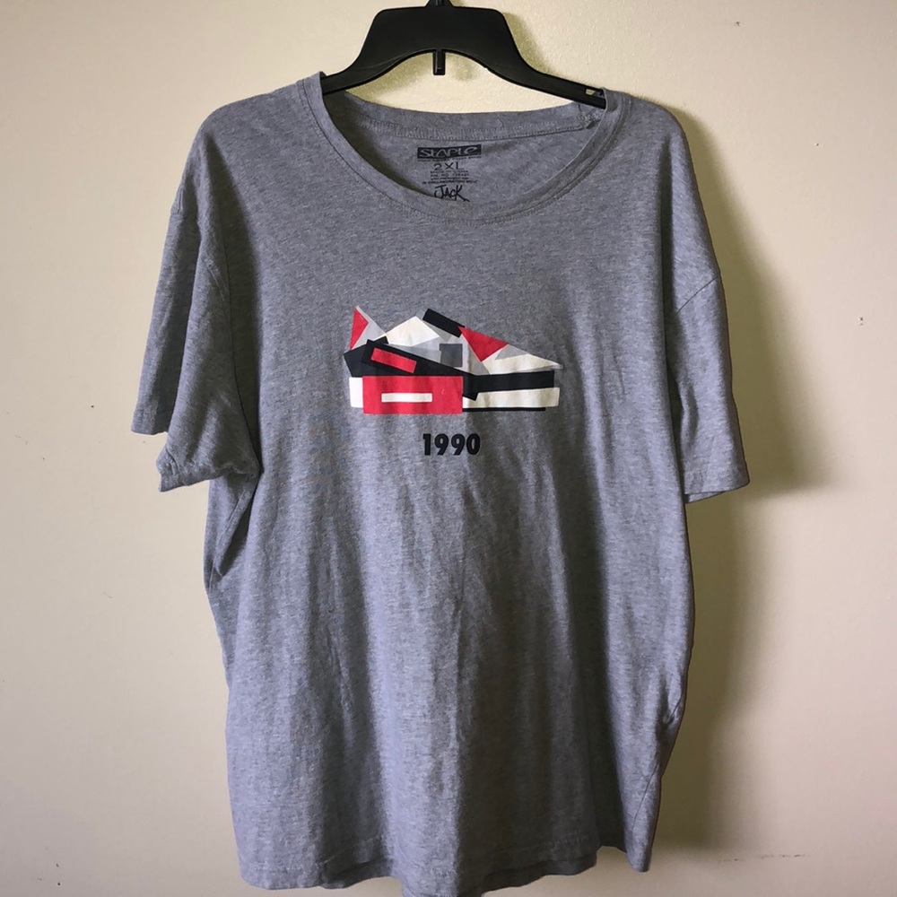 Airmax 1990 Jack Stocker Grey Shirt Vintage 2XL